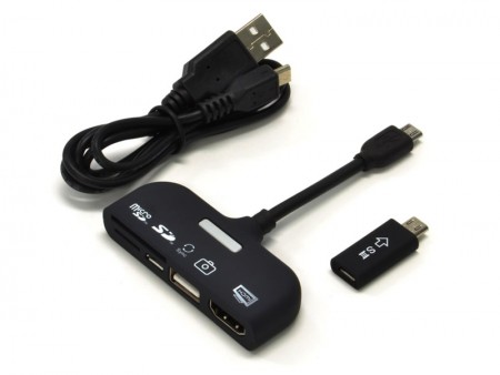 スマホ画面をTVに出力できる、5ni1の簡単マルチカードリーダーがJTTから発売中