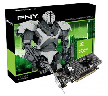PNY、リファレンススペック準拠のGeForce GT 740「GF740GT1GEPB」