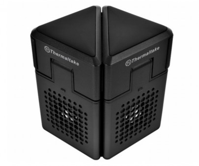 d&i Award受賞、スピーカー内蔵折りたたみ式ノートPCクーラー、Thermaltake「Satellite」