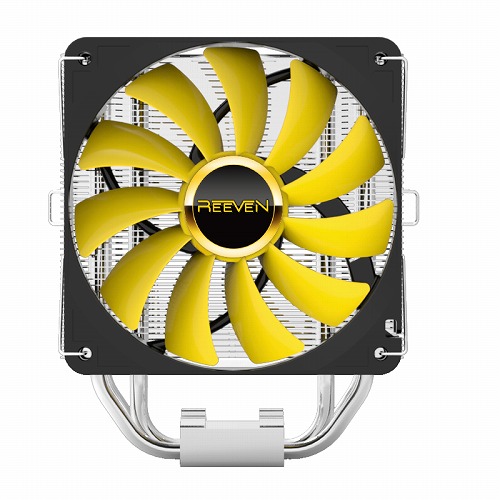 全高155mmでナロータイプヒートシンク採用のサイドフロー型CPUクーラー、REEVEN「HANS」