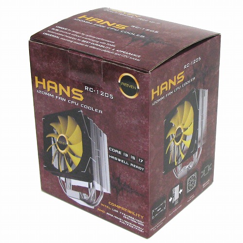 全高155mmでナロータイプヒートシンク採用のサイドフロー型CPUクーラー、REEVEN「HANS」