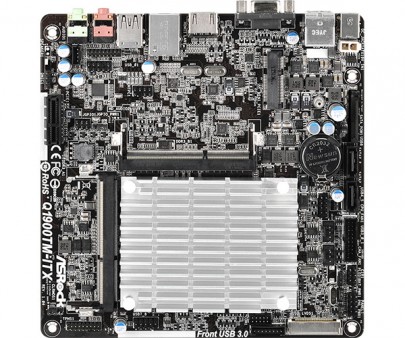 Celeron J1900搭載のファンレスThin Mini-ITXマザーボード、ASRock「Q1900TM-ITX」