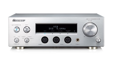 パイオニア、DSD5.6MHz/PCM384kHz対応のアンプ内蔵型USB DAC「U-05」発表