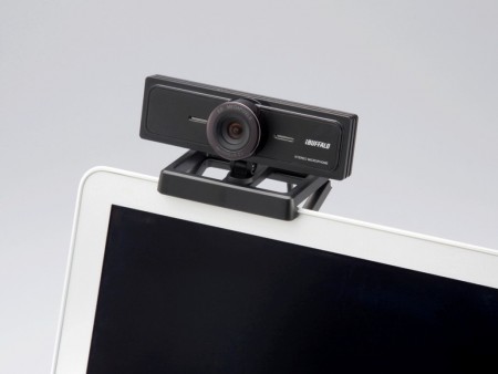 H.264エンコーダ搭載のフルHD対応WEBカメラ、バッファロー「BSW50KM02BK」