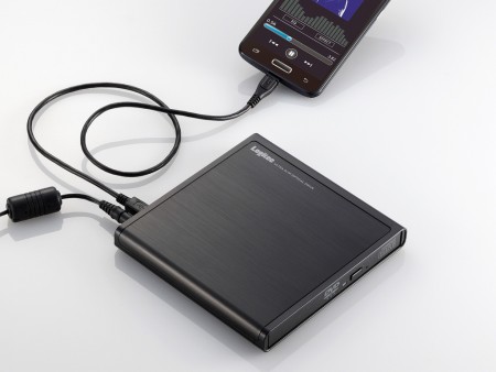 ロジテックのAndroid用CD録音ドライブ「LDV-PMH8U2R」シリーズが最新OS Android 5.0に対応
