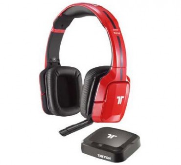 2.4GHz帯使用のワイヤレスヘッドセット、マッドキャッツ「TRITTON Kunai Wireless Stereo Headset」