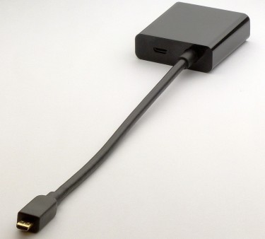 アユート、microHDMIをD-Subに変換するアダプタ「AD-BK-426-250 MicroHDMItoVGA/A/P」発売