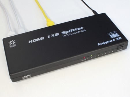 上海問屋、1系統のHDMI信号を複数画面に表示できるHDMI分配器 3モデルの発売開始