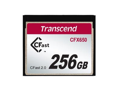Transcend、最大転送510MB/sのプロユース向けCFast2.0カード「CFX650/600」シリーズ