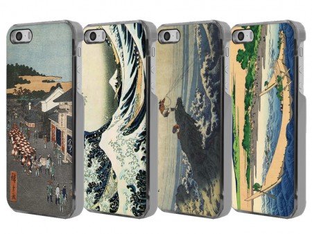 リンクス、「暇女」と「浮世絵」デザインのiPhone 5/5s対応ICカードケース発売