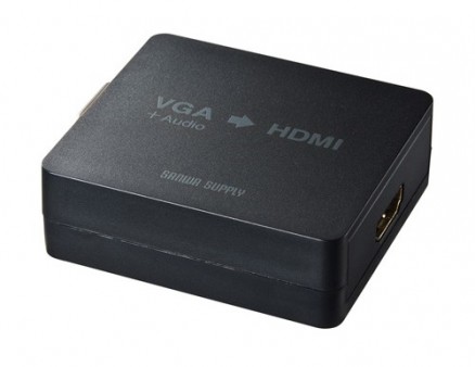 アナログD-SubをデジタルHDMIに変換するアダプタ、サンワサプライ「VGA-CVHD2」