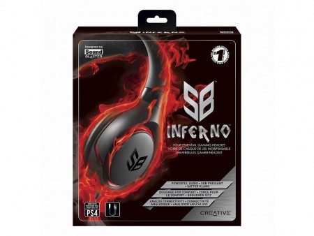 クリエイティブ、アナログ接続可能なゲーミングヘッドセット「Creative SB Inferno」