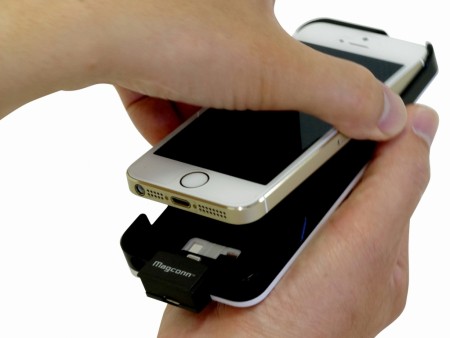 コーテックス、iPhone 5/5s向けワイヤレス充電システム「Magconn」シリーズ