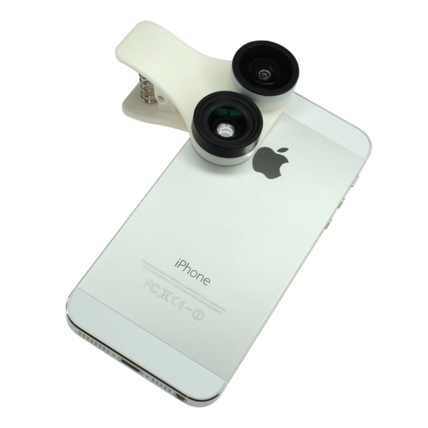 上海問屋、魚眼・ワイド・マクロが付属するスマートフォン向け汎用レンズキット発売