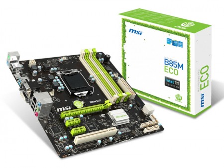 裸電球同等の消費電力で動作する、MSI「B85M ECO」がアスクから今週末発売