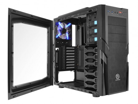 BlueLEDファン4基標準の日本限定モデル、Thermaltake「Commander G41」8月中旬発売