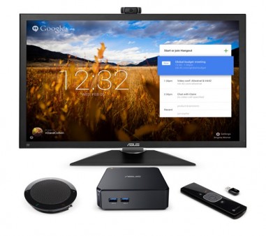 ASUS、遠隔地のオフィスをシームレスにつなぐWeb会議ソリューション「Chromebox for meetings」