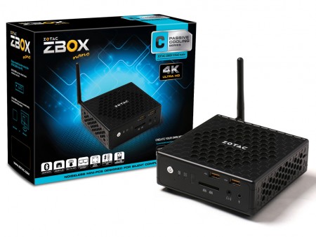 ZOTAC、127mm四方の「ZBOX C」シリーズにベアボーン4機種登場