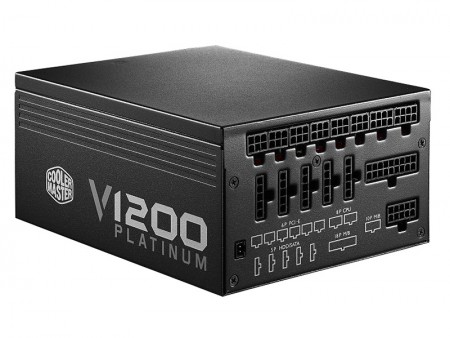 80PLUS PLATINUM認証1,200W電源ユニット、Cooler Master「V1200