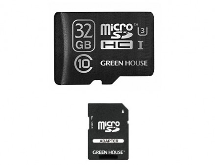 グリーンハウス、最大転送90MB/sのUHS-Iスピードクラス3対応microSDHC/SDXCカードをリリース