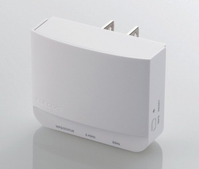 ボタンを押すだけでWi-Fi拡大。コンセント直付タイプの無線LAN中継器 2製品がエレコムから