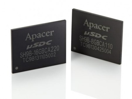 -40℃～+85℃の拡張動作温度に対応する、SATA3.0シングルチップSSD、Apacer「μSDC-MPlus」