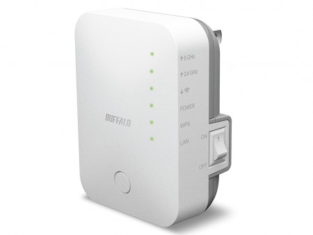 IEEE 802.11ac対応コンセント直挿しWi-Fi中継器、バッファロー「WEX-733D」