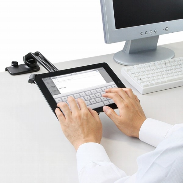 堅牢アームで自由自在可動。センチュリー、金属製の「鉄腕フレキシブルタブレットアーム」発売