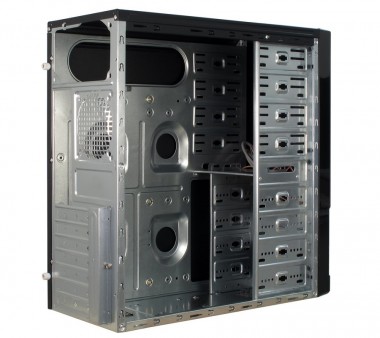 フロント部分にドライブベイを集約した、ベーシックミドルタワー、Inter-Tech「JY-230 Badger」