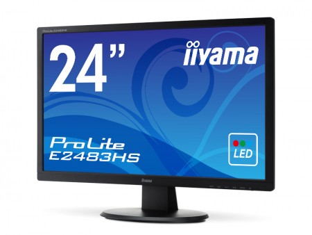 ブルーライトカット&フリッカーフリーLED対応24インチ液晶、iiyama「ProLite E2483HS」