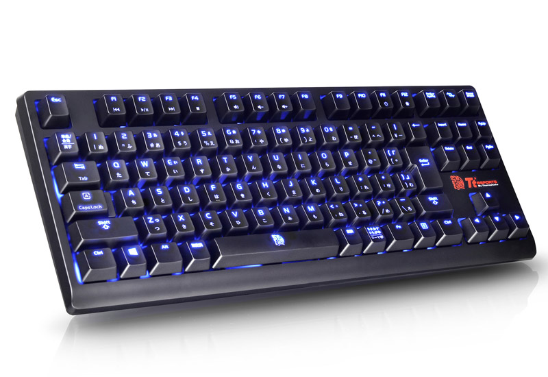 ほっすん メカニカルブルースイッチ」搭載のテンキーレスキーボード、Tt eSPORTS