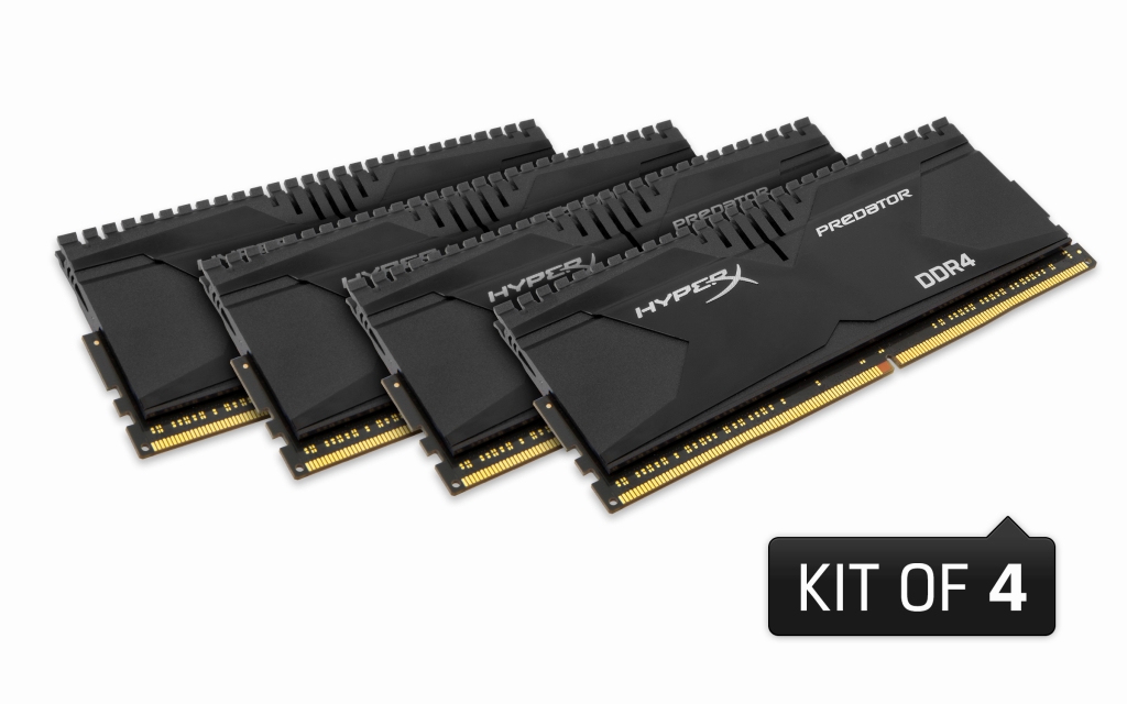 Kingston、最高クロック3,000MHzのDDR4メモリ「HyperX Predator DDR4
