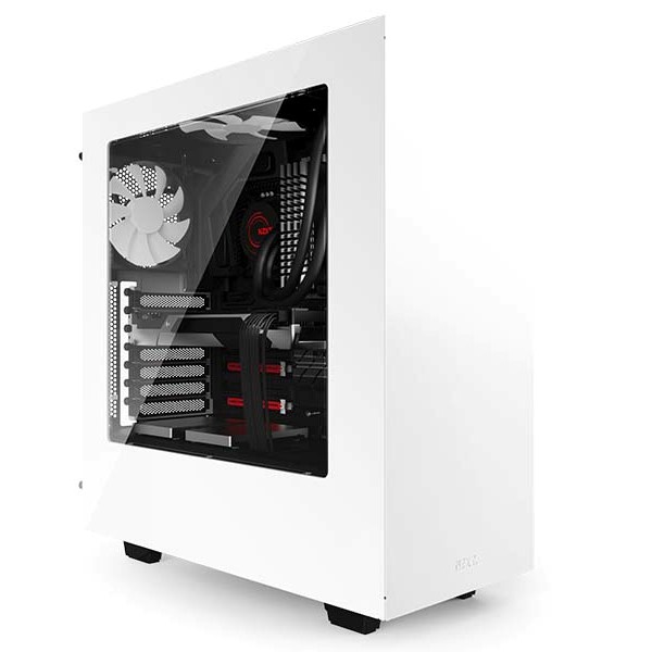 NZXT ミドルタワー型PCケース　CA-S340W-B1 NZXT S340 ATX Mid Tower Case (CA-S340W-BB1) - PCPartPicker