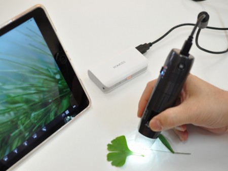 テック、無線LANでスマホからアクセスできるマイクロスコープ「秀マイクロンプロ」今週発売