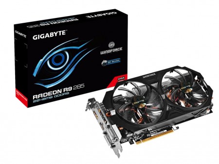 「WINDFORCE 2X」標準のOC版Radeon R9 285、GIGABYTE「GV-R9285WF2OC-2GD」