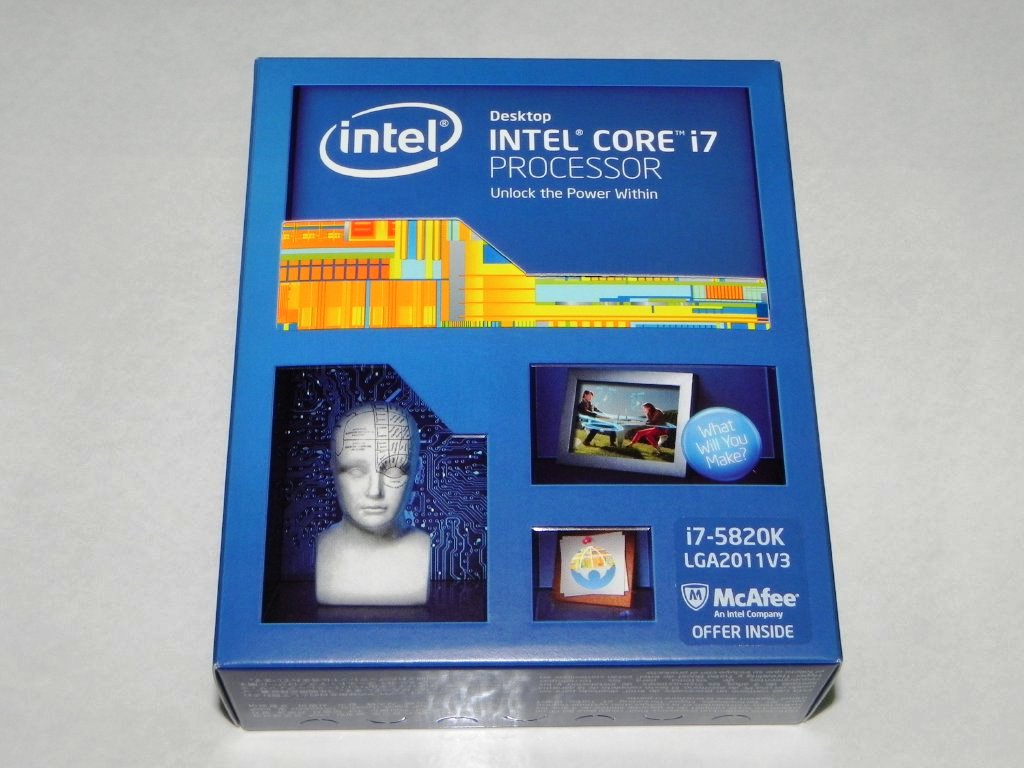 ミスが見つかった「Core i7-5930K」のリテールパッケージ