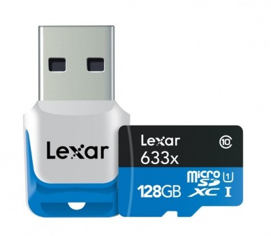 Lexar、最大転送95MB/s、容量128GBのmicroSDXCカード10月より発売開始