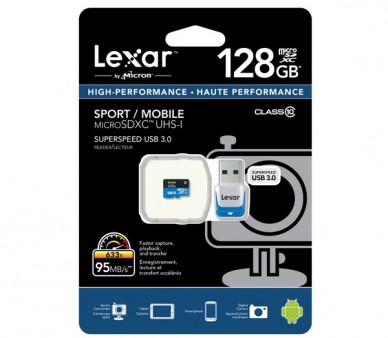 Lexar、最大転送95MB/s、容量128GBのmicroSDXCカード10月より発売開始