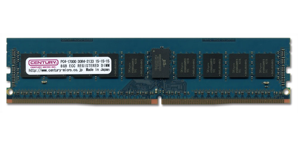 センチュリーマイクロ、自社製8層基板採用のDDR4 Registeredメモリ「D4RE2133」シリーズ