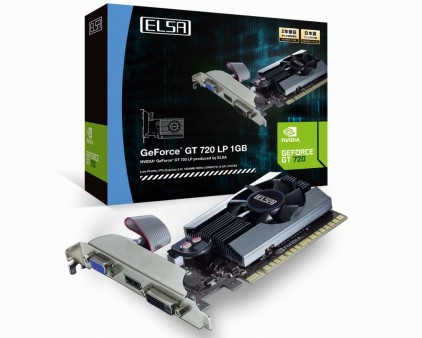 ELSA、1スロット・ロープロファイル対応のGeForce GT 720「ELSA GeForce GT 720 LP 1GB」