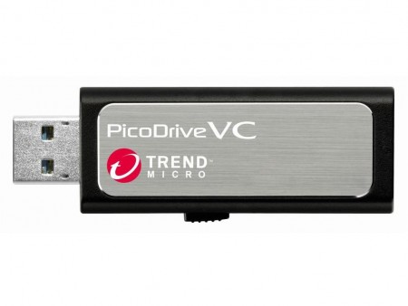 ウイルスチェックと暗号化対応のセキュアUSBメモリ、グリーンハウス「PicoDrive VC」にUSB3.0版