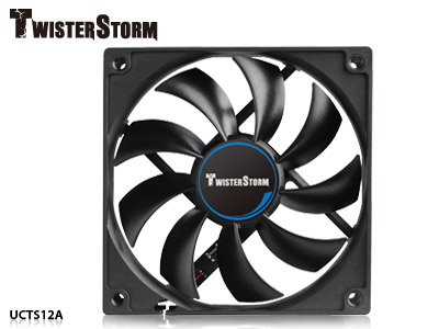 高静圧を誇る“Storm-Flow Blade”採用の120mmファン、ENERMAX「TwisterStorm」