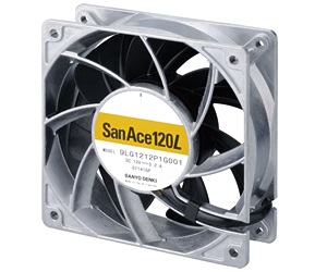 山洋電気、期待寿命約20年、最大風量247.1CFMの120mmファン｢San Ace 120L 9LGタイプ」発売