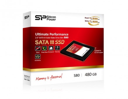 最大転送555MB/s、容量約1TBの7mm厚SATA3.0 SSD、Silicon Power「Slim S80」シリーズ