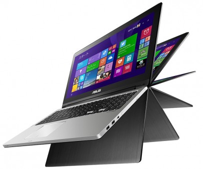 ASUS、360度回転液晶採用の15.6インチ4-WayノートPC「TransBook Flip TP550LA」