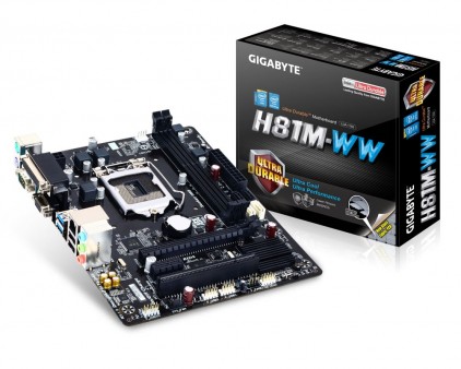 GIGABYTE、高音質オーディオ回路を搭載するエントリーMicroATX「GA-H81M-WW」