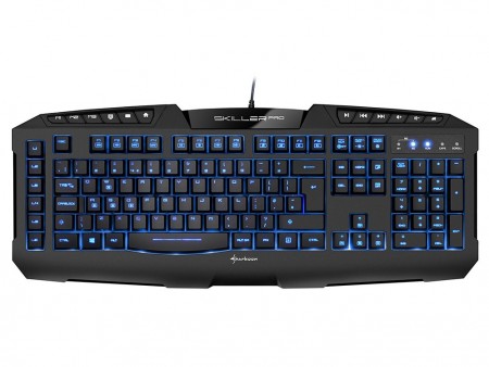 SHARKOON、キー耐久性1,000万回のLEDバックライト搭載ゲーミングキーボード「Skiller PRO」