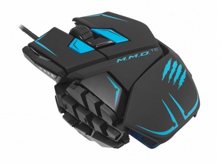 マッドキャッツ、全20ボタンを装備する重さ100gの軽量ゲーミングマウス「M.M.O.TE」発売