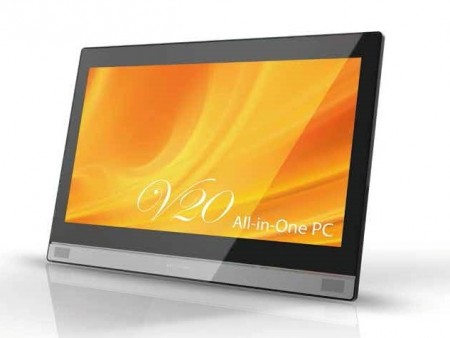 19.5インチマルチタッチ液晶採用のオールインワンベアボーンキット、ECS「V20S-H81」