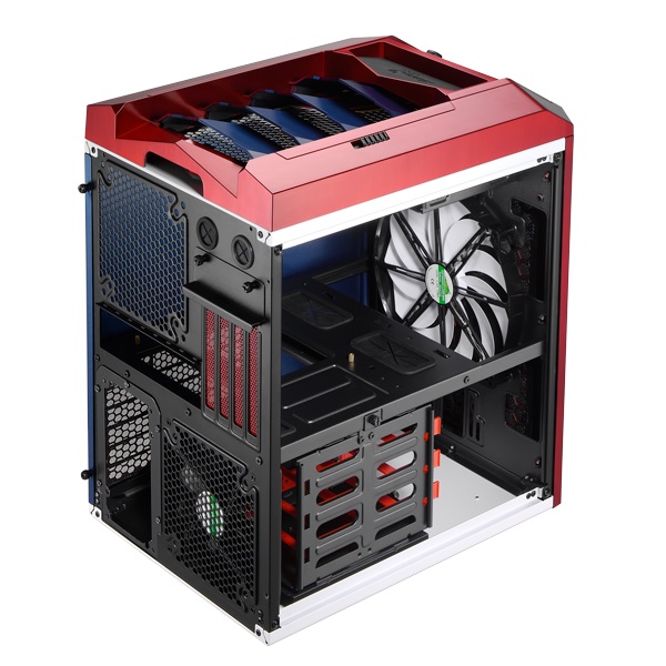 エアフロー良好のMicroATXゲーミングCubeケース、Aerocool「Xpredator Cube」シリーズ全7色